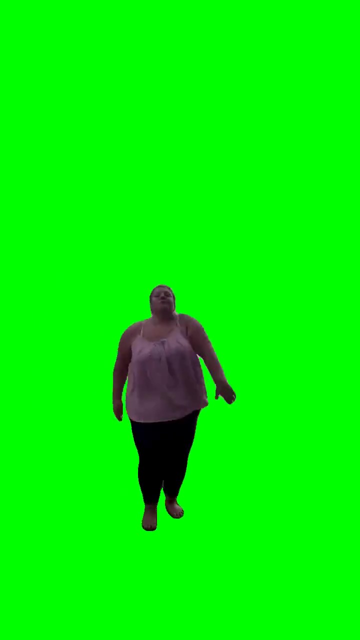 LET ME BE lady dancing green screen