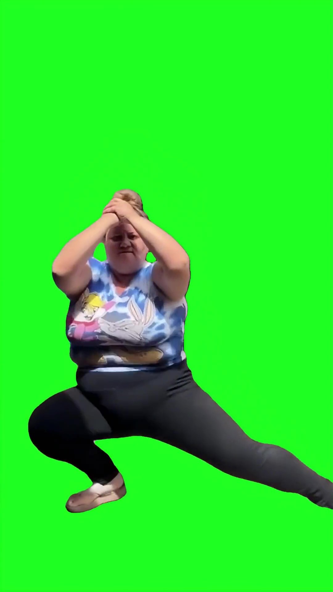 Lady Slow dance green screen
