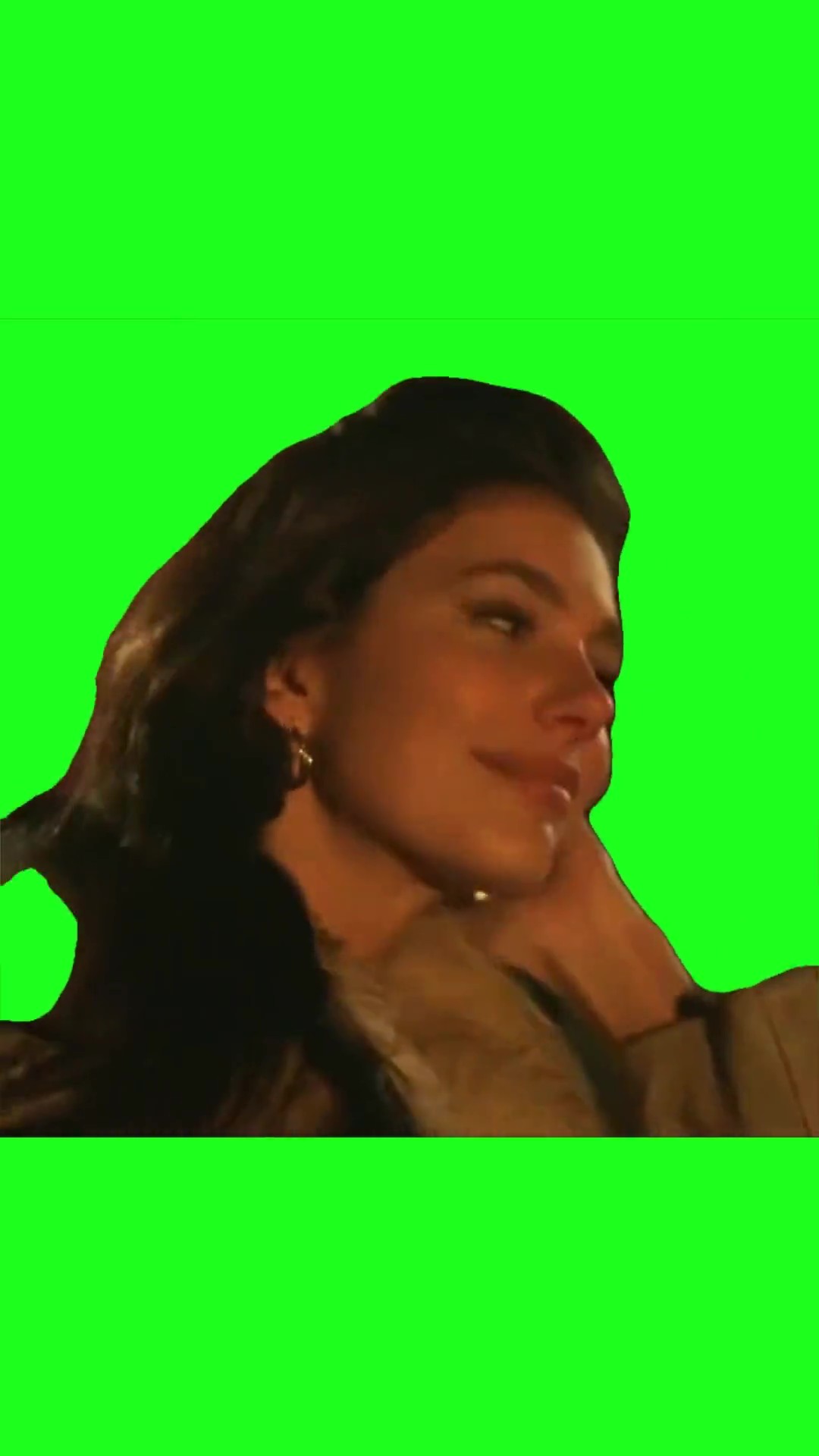Lana del Rey happy cry green screen