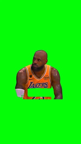 Lebron James Gesture green screen