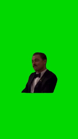 Leo At Oscars Points And Nods green screen