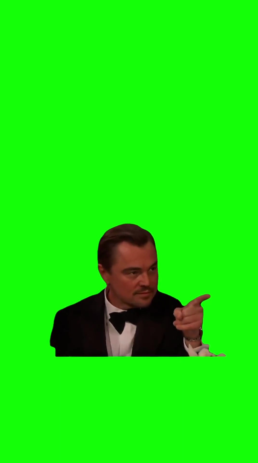 Leo talking golden globes green screen