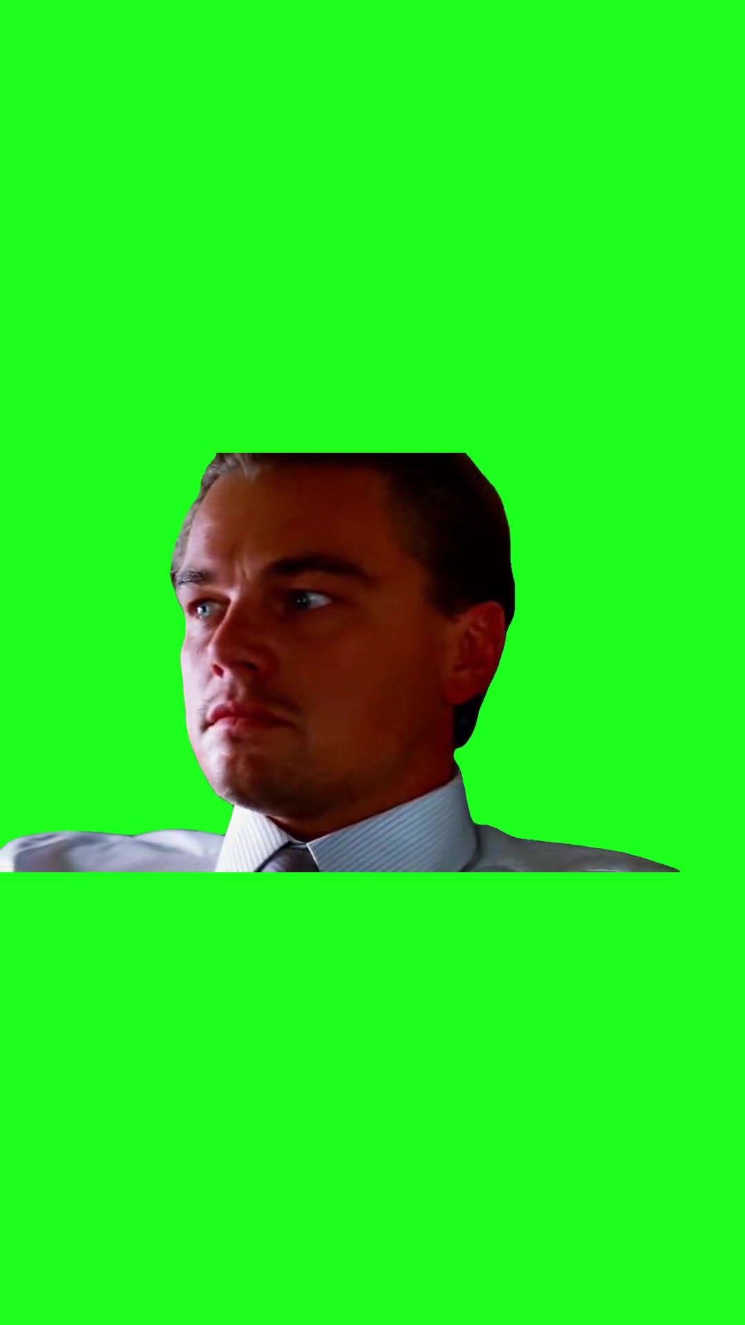 Leo wakes up green screen