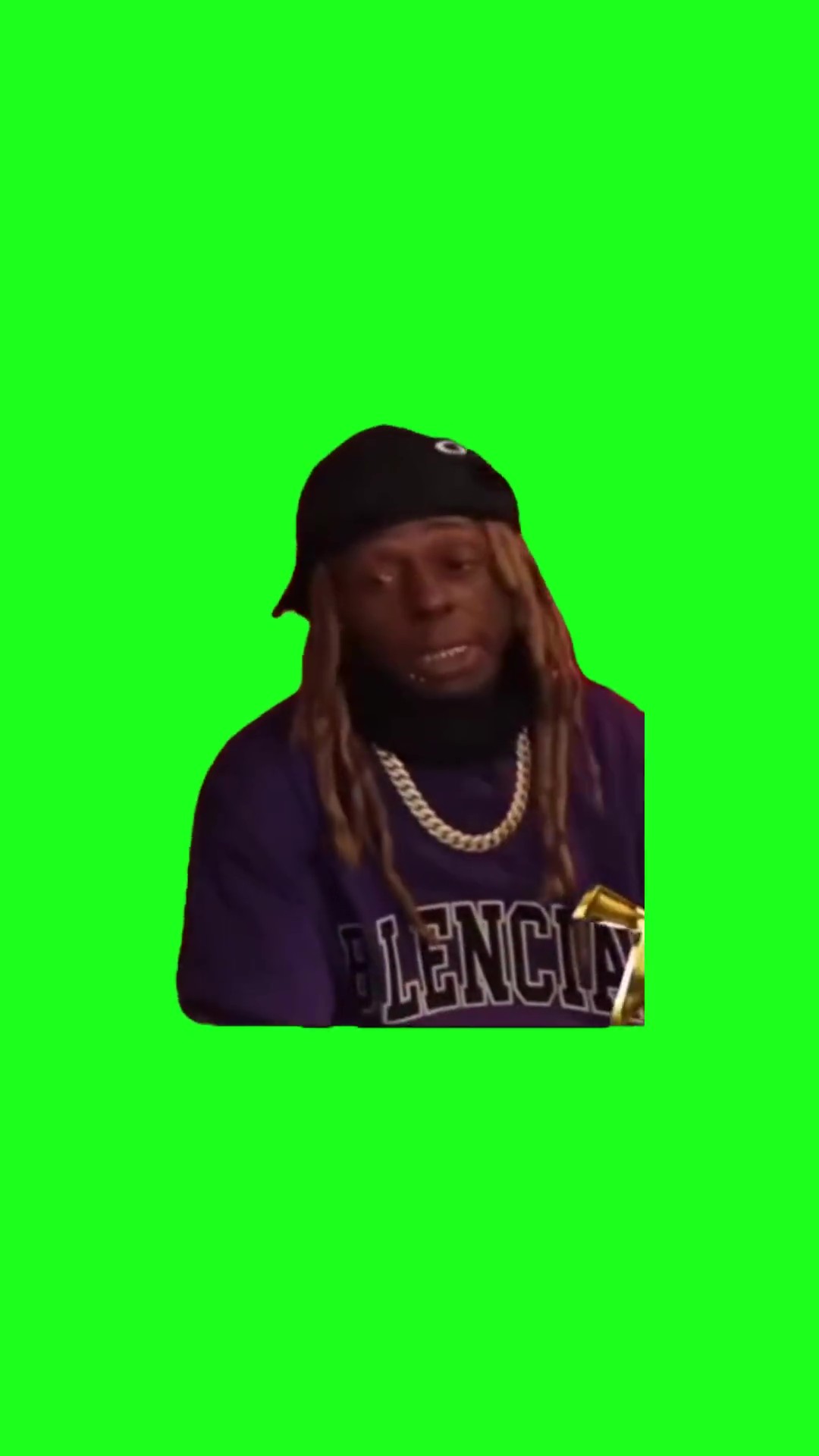 Lil Wayne talks nonsense green screen