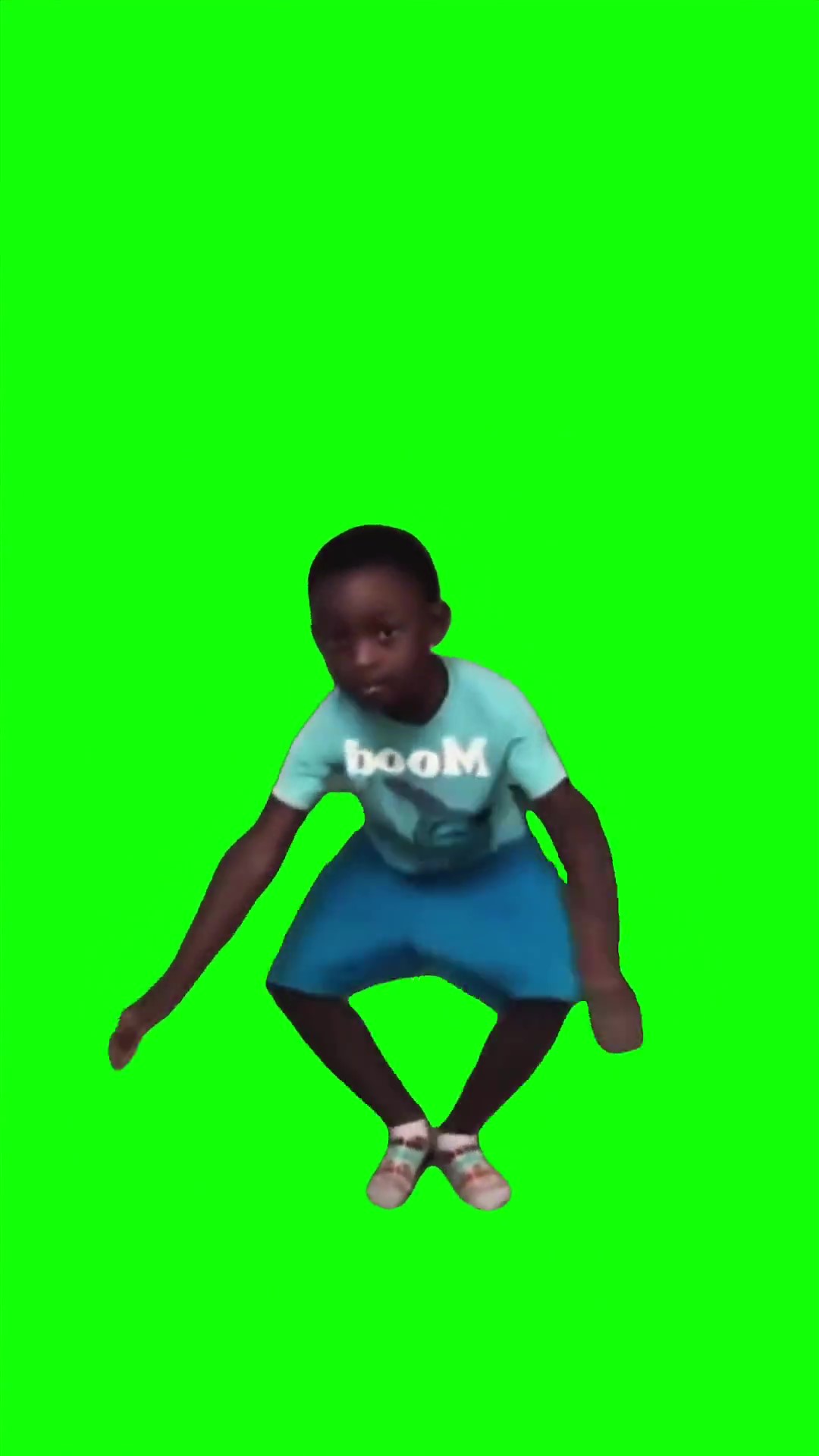 Lil kid Dancing green screen