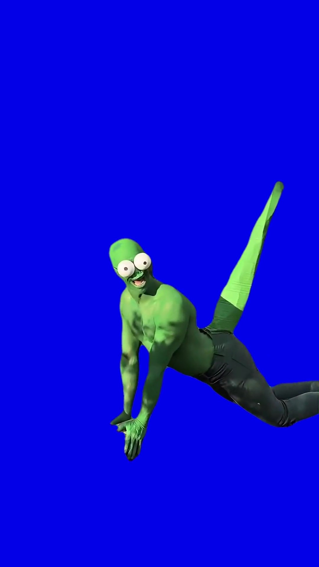 Lizard Man green screen