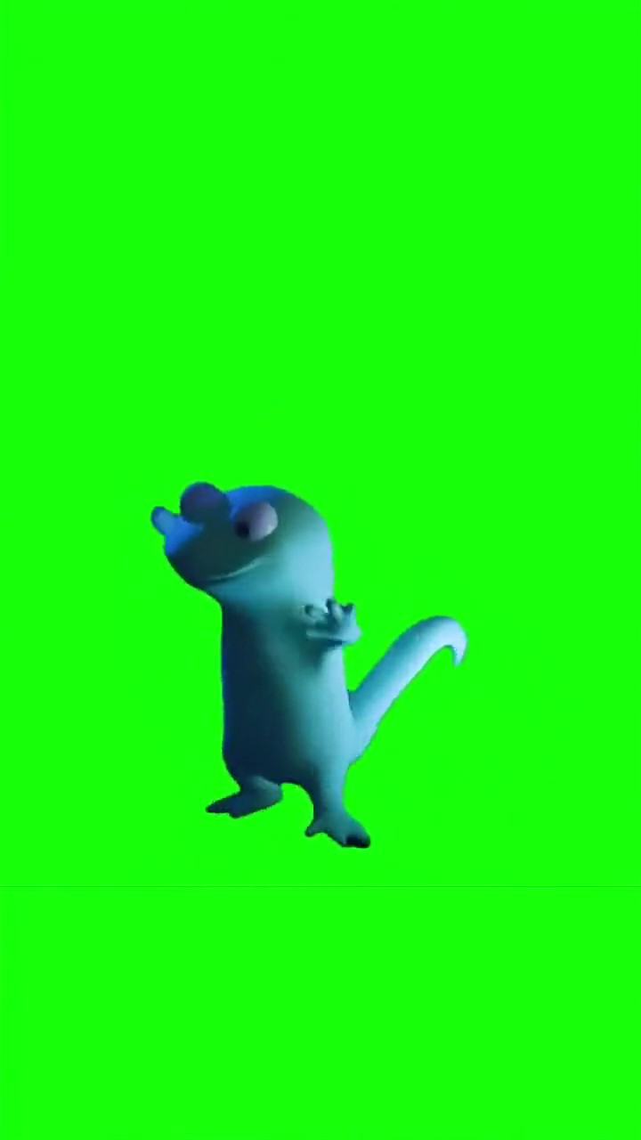 Lizard Toothless Dance green screen