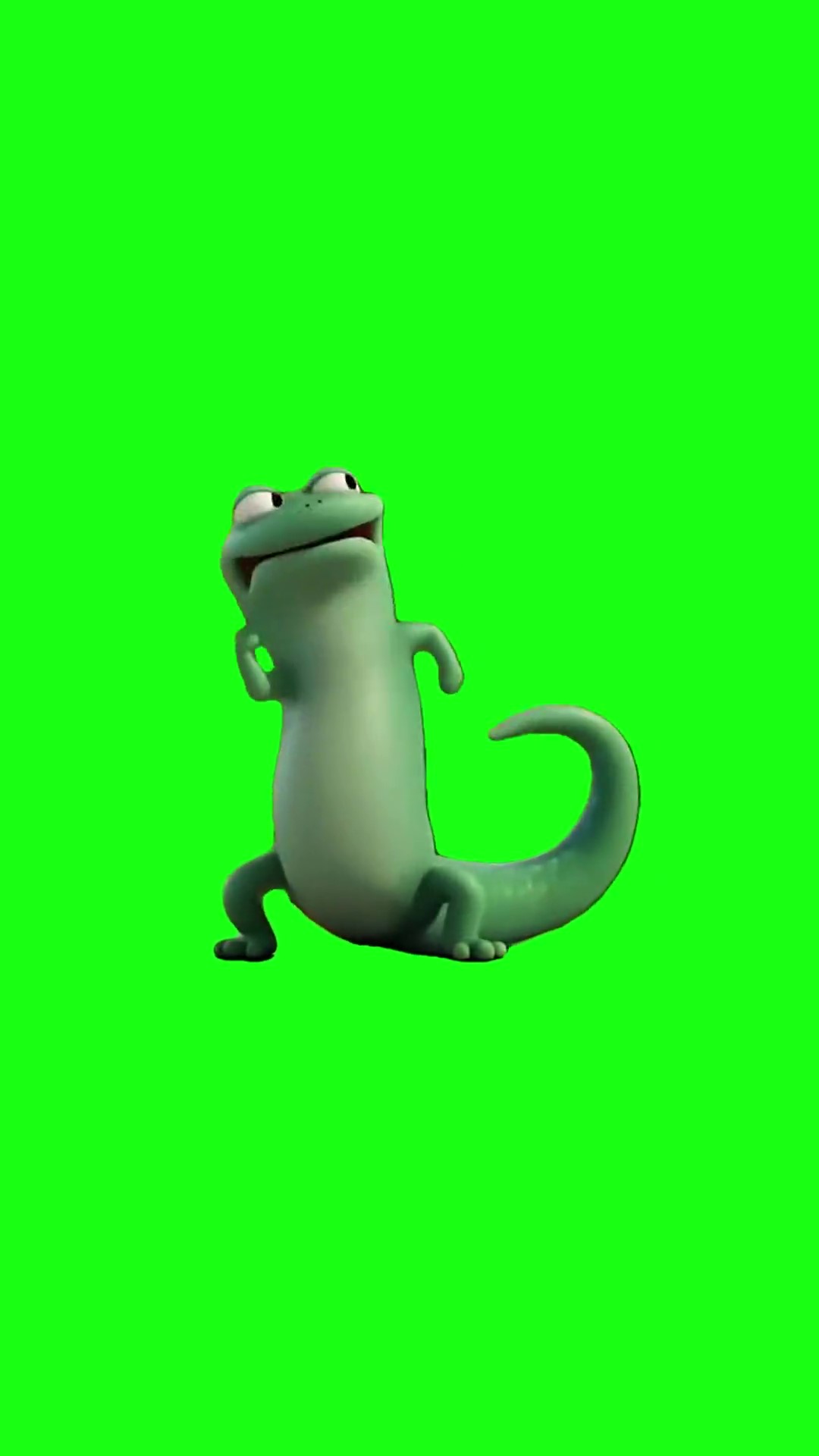 Lizard dancing v2 green screen