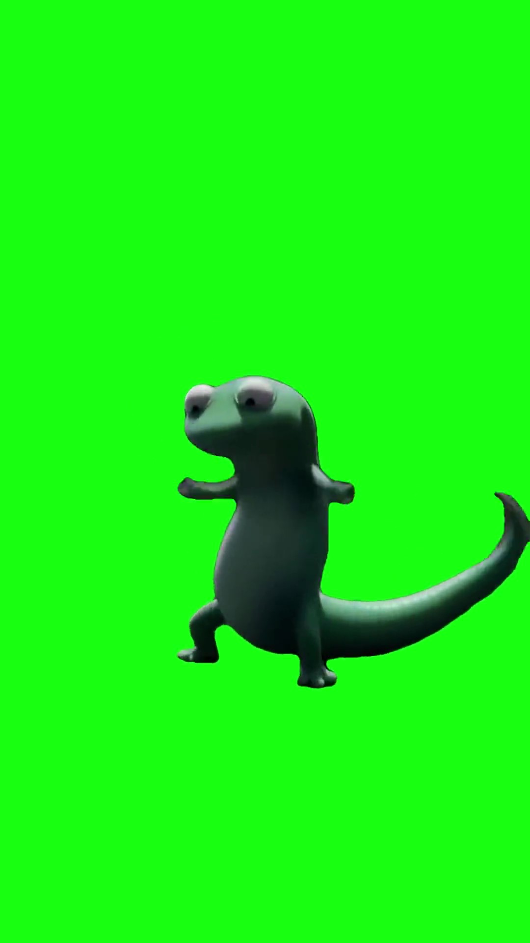 Lizard dancing v3 green screen