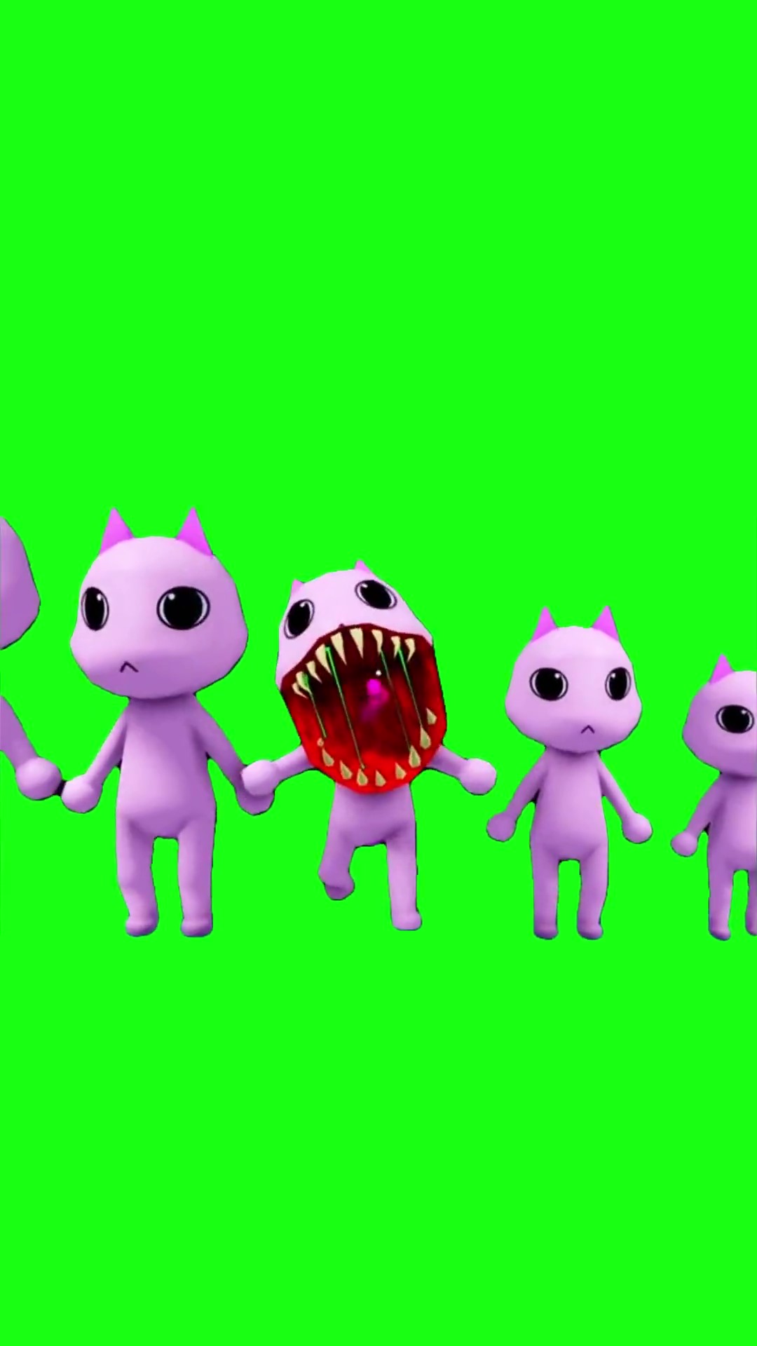 Lobby Cats from the Roblox game Animal Hospital  green screen