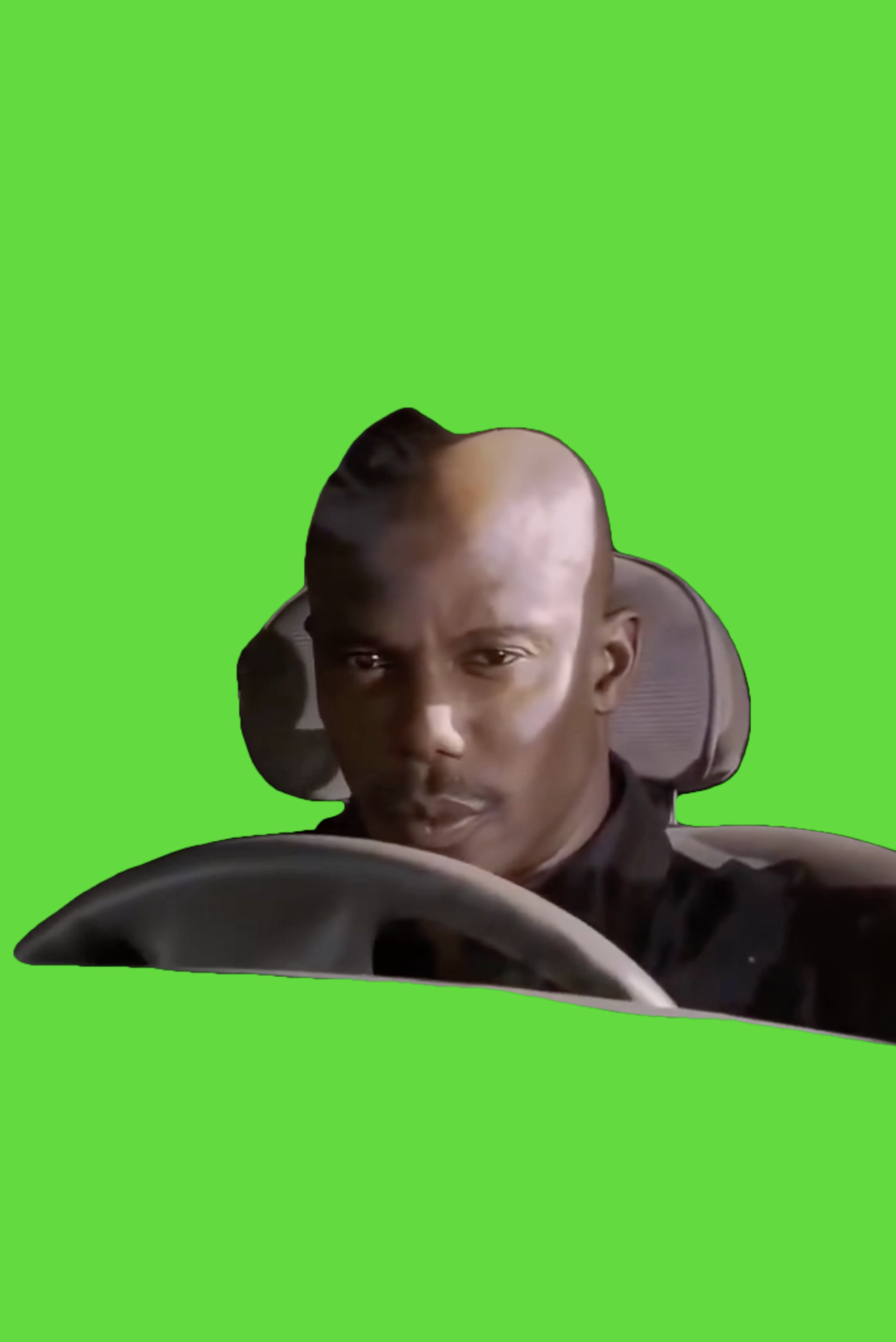 Looking suspiciously green screen