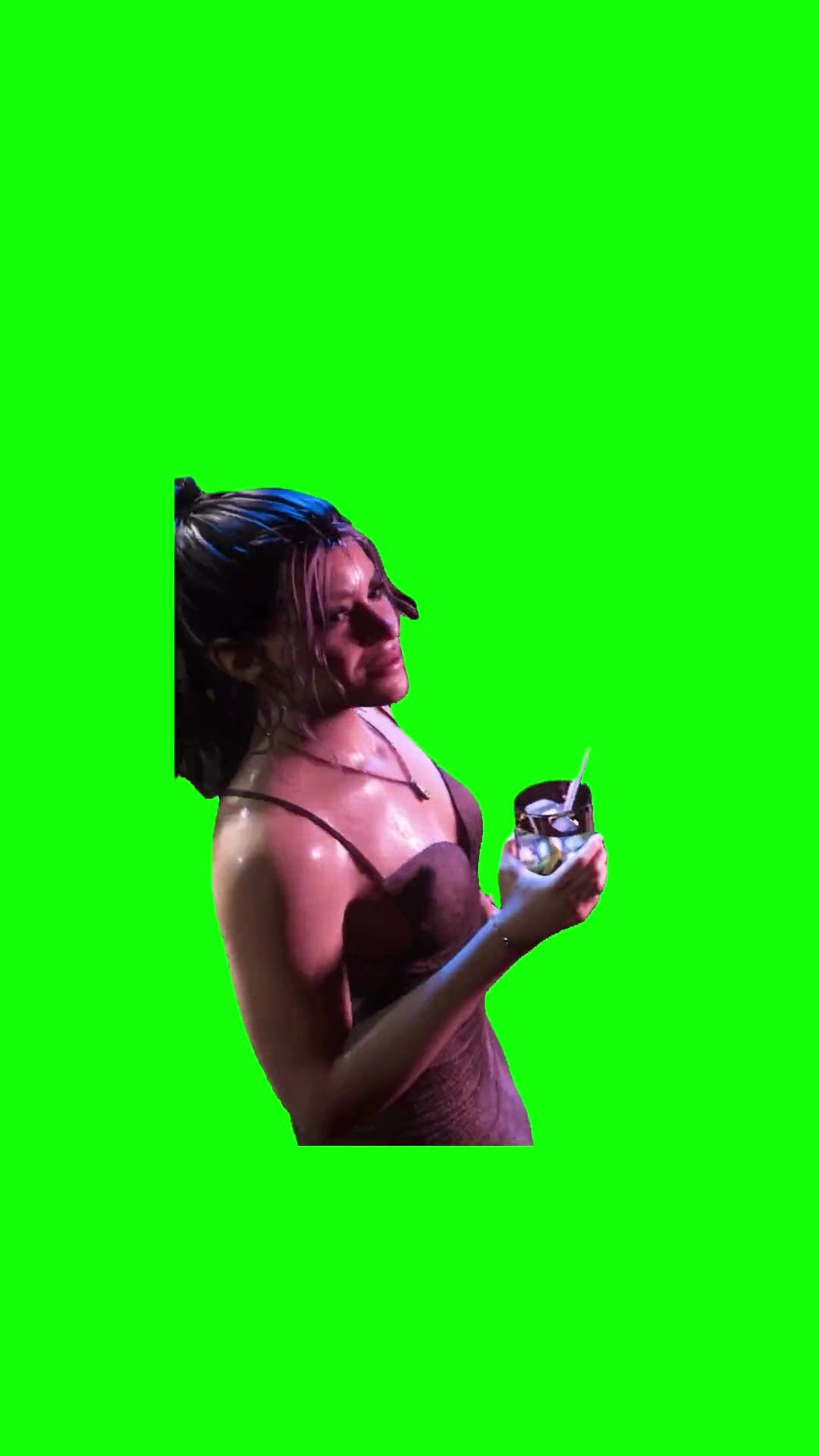 Lucia Caminos from GTA 6 Is Dancing green screen