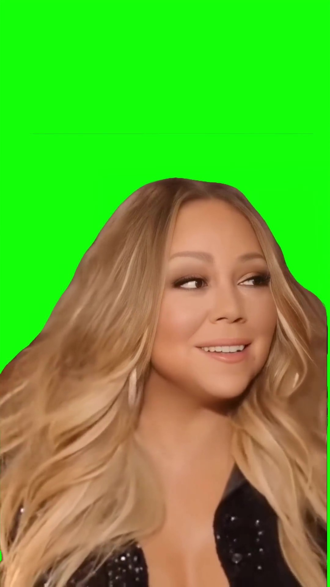 Mariah Carey I should be sleeping green screen