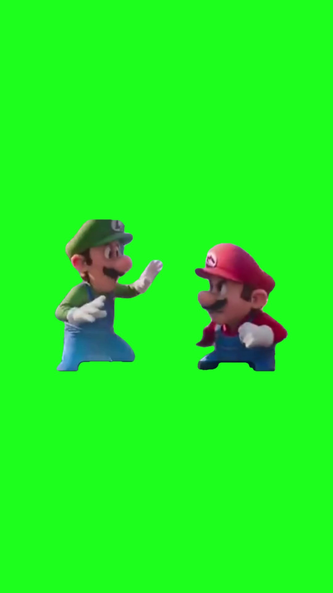 Mario vs. Luigi Fight Scene green screen