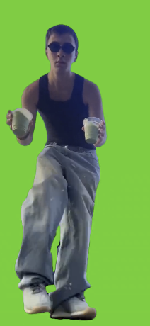 Matcha stomp dance green screen