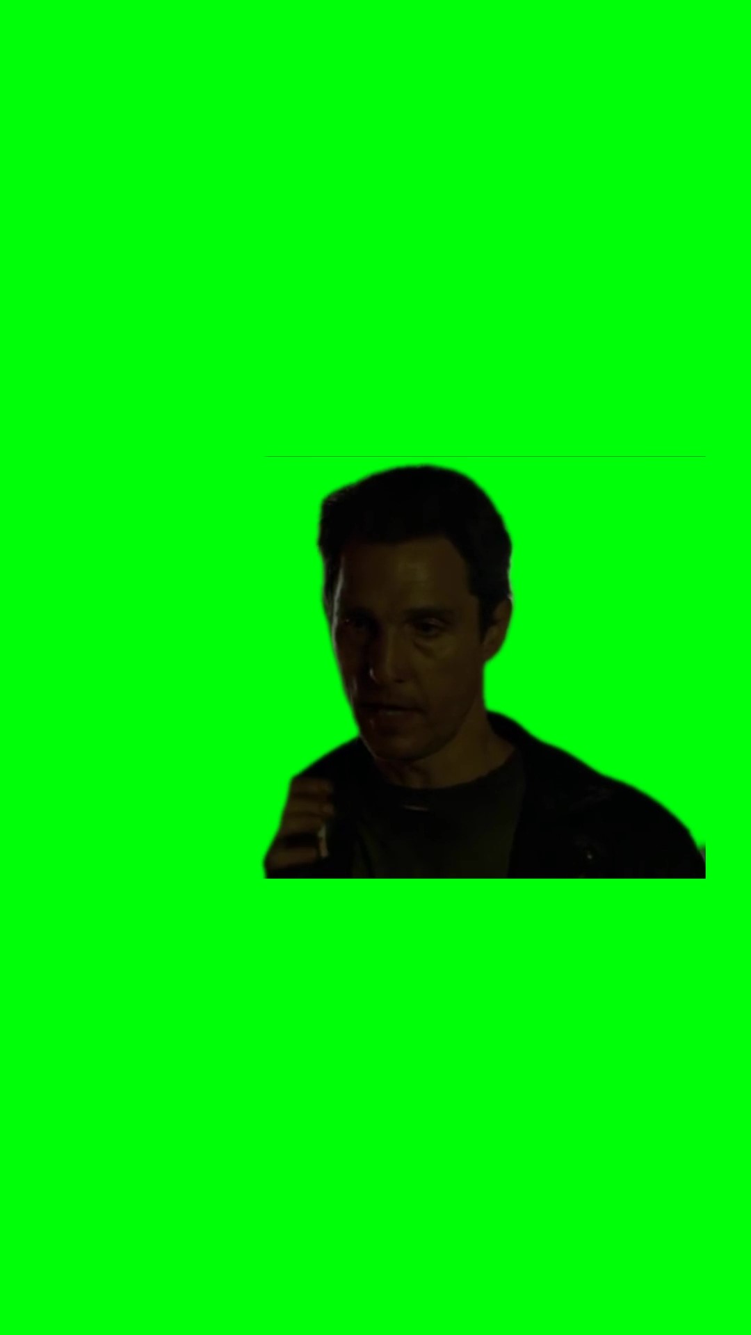 Matthew mcconaughey smoking green screen