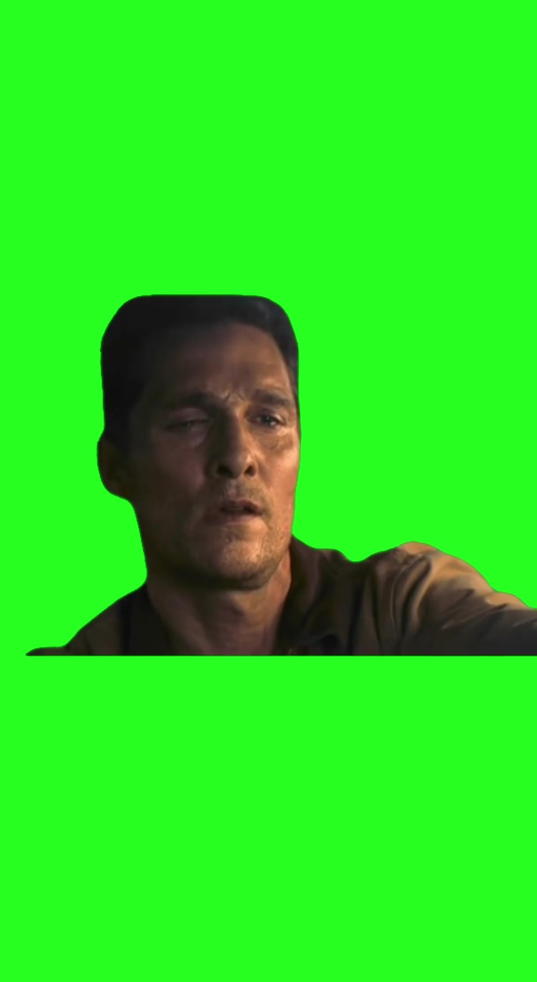 Mcconaughey Crying In The Car green screen