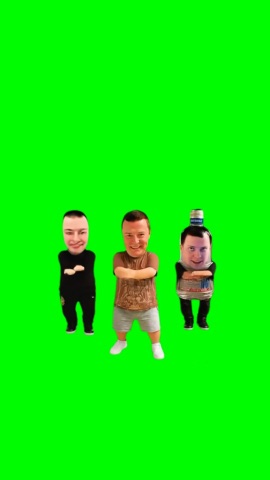 Melstroy Trio Dancing green screen