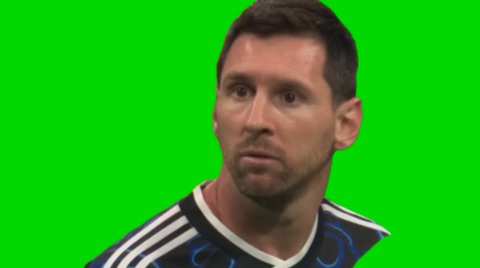 Messi Try Me green screen