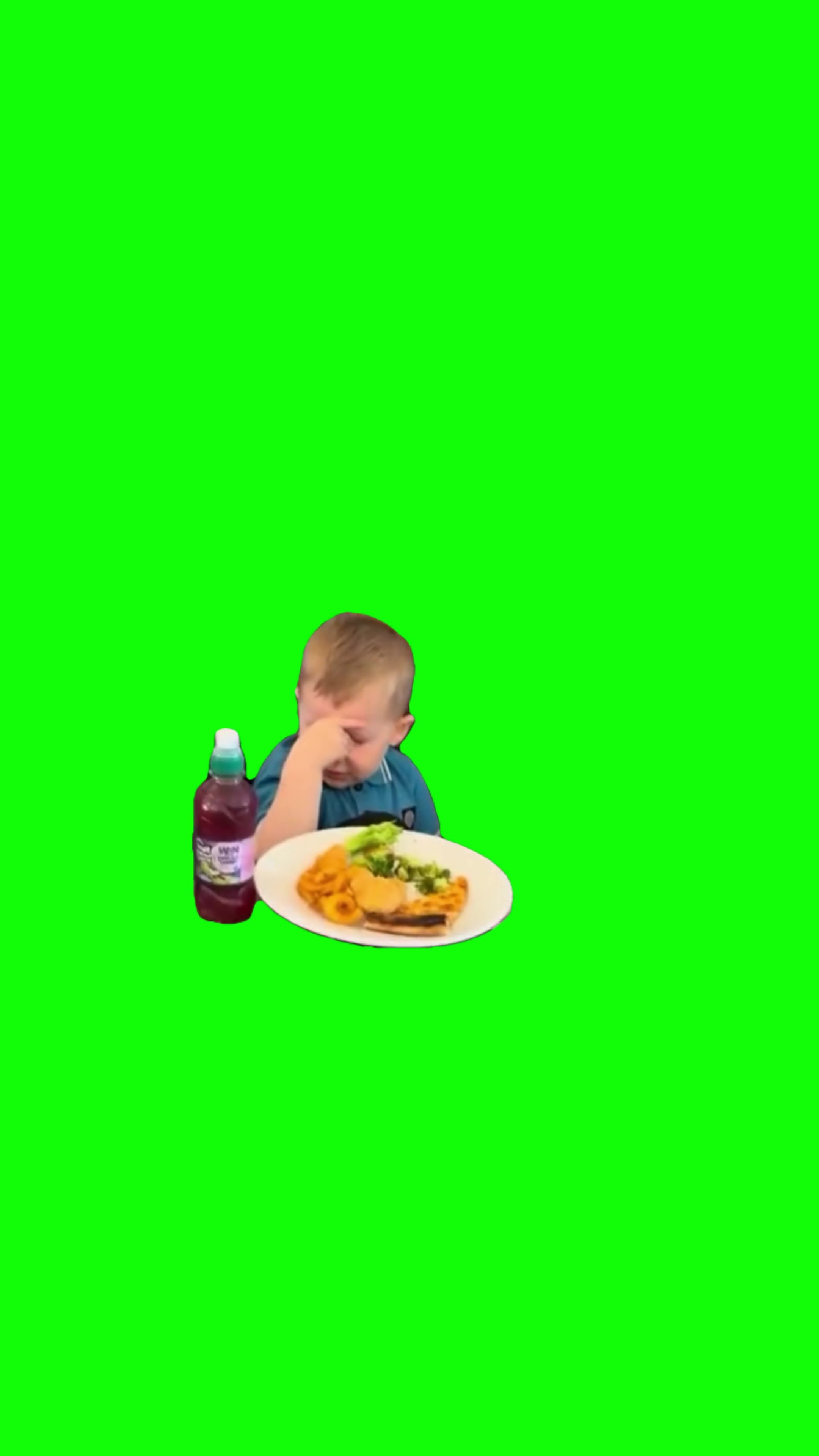 Miles embarrassed green screen