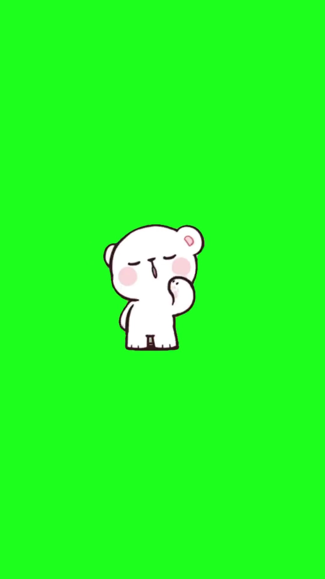 Milk bear dance green screen