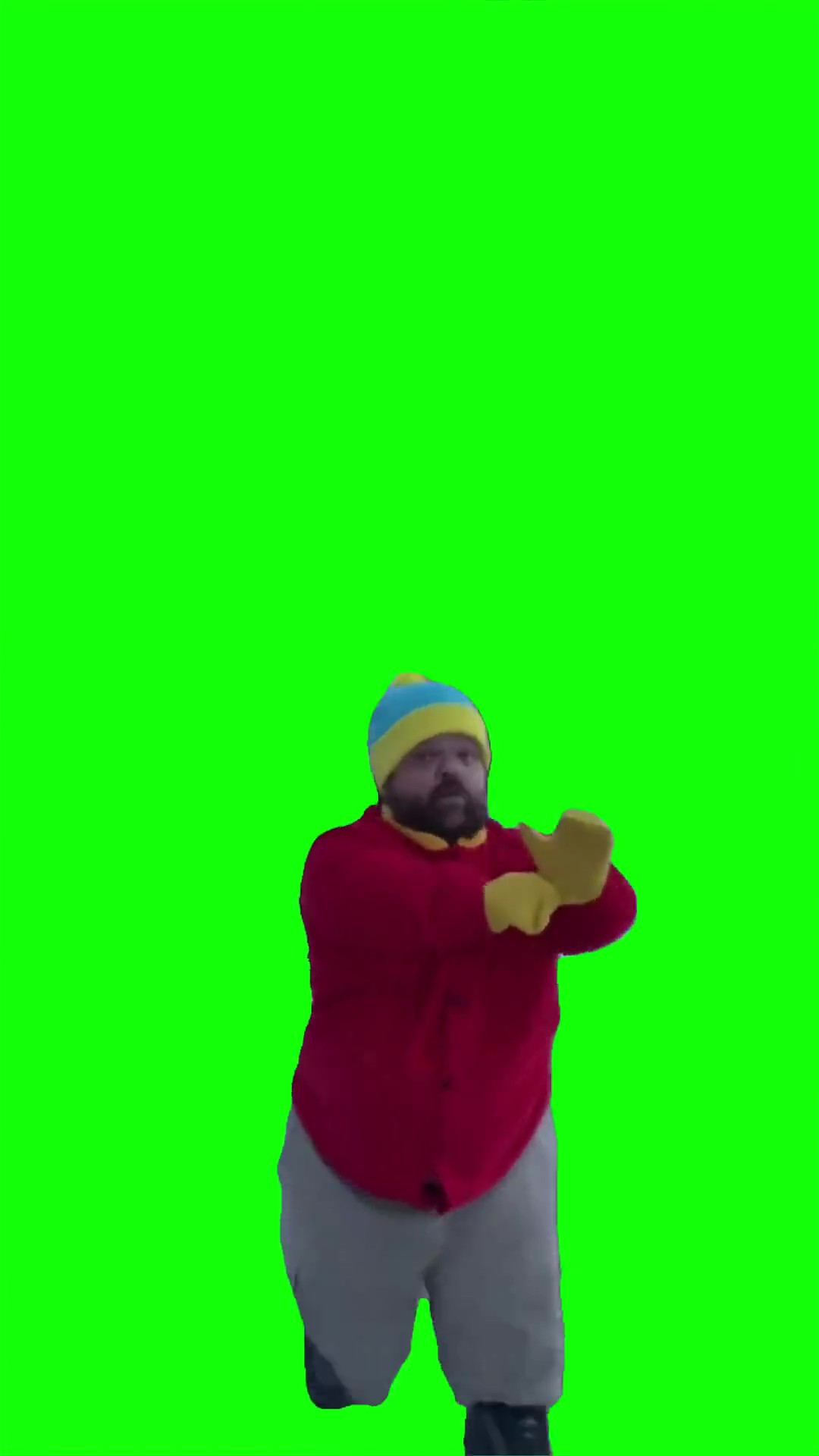 Mini Cartman Beefcake green screen