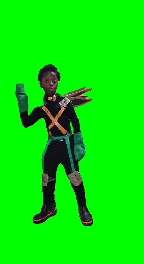 Mini speed dance green screen