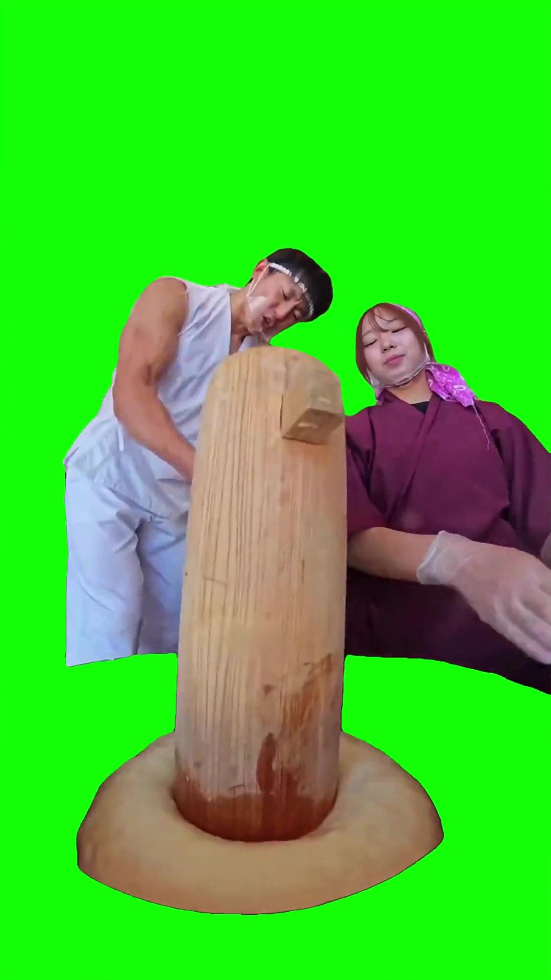 Mochi pound green screen
