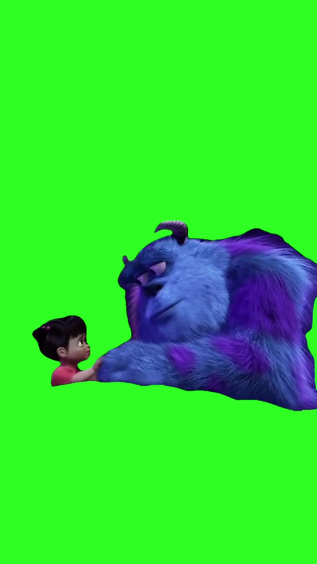 Monsters inc “ Kitty has to go” green screen