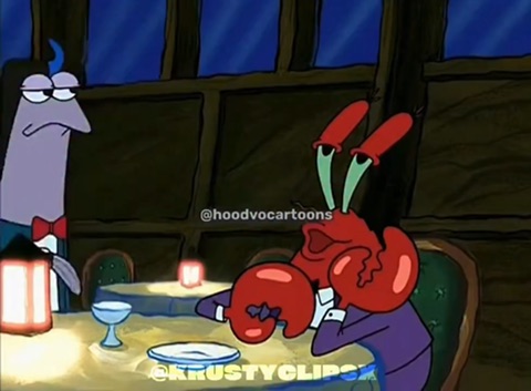 Mr Crabs 100 Dollars Original green screen