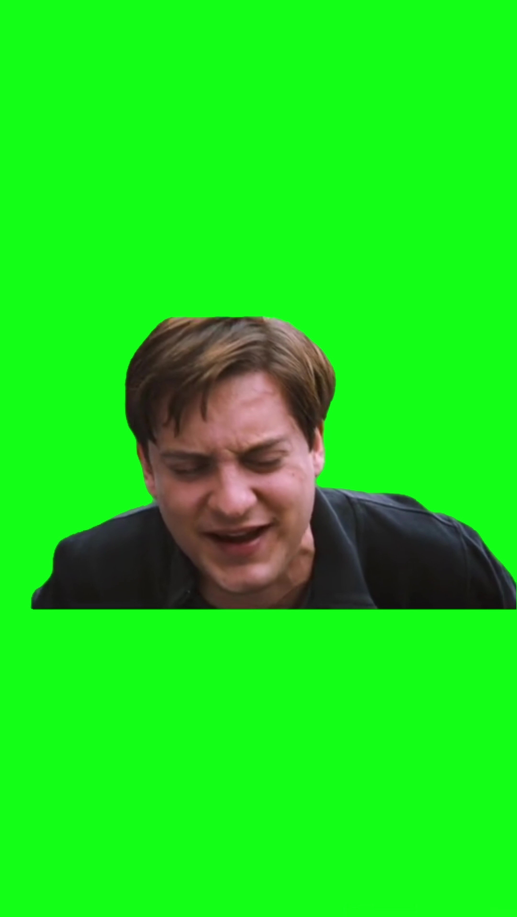 My Back Peter Parker green screen