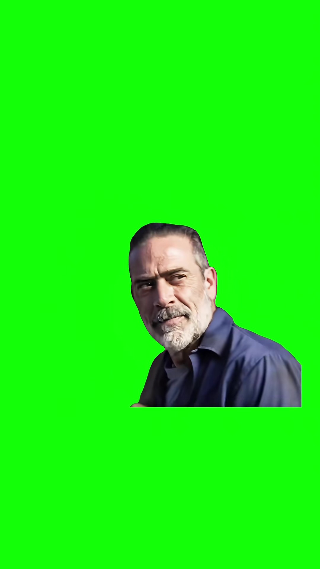 Negan Walking Away green screen