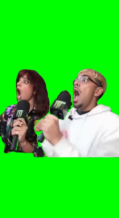 Neon shocked green screen