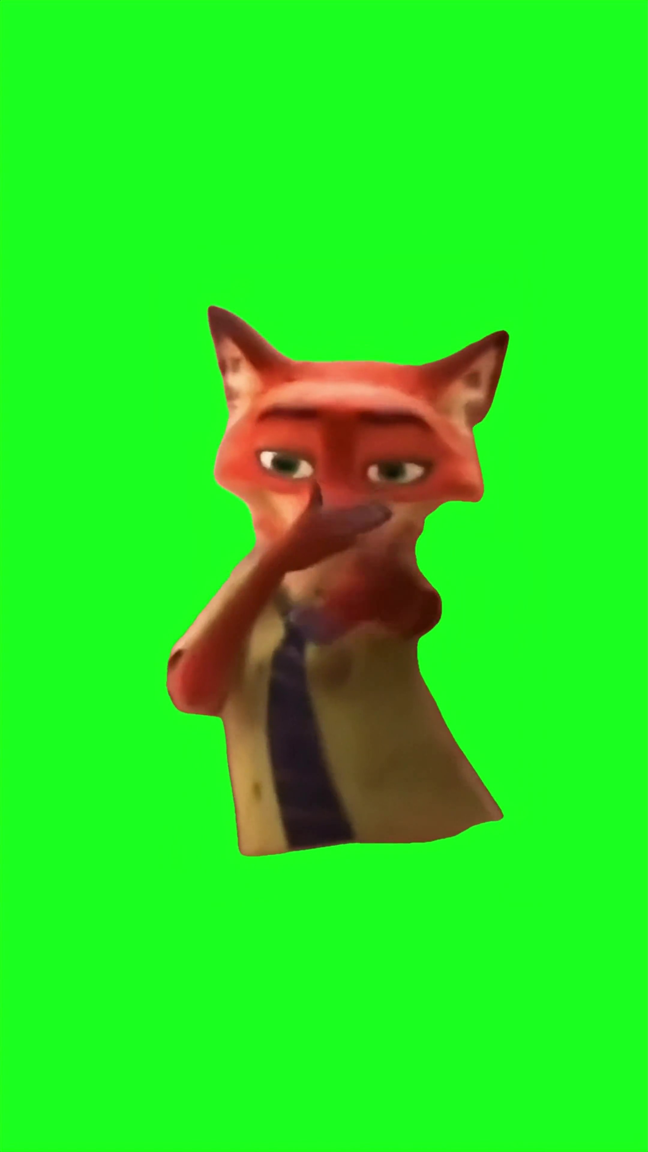 Nick wilde zootopia green screen