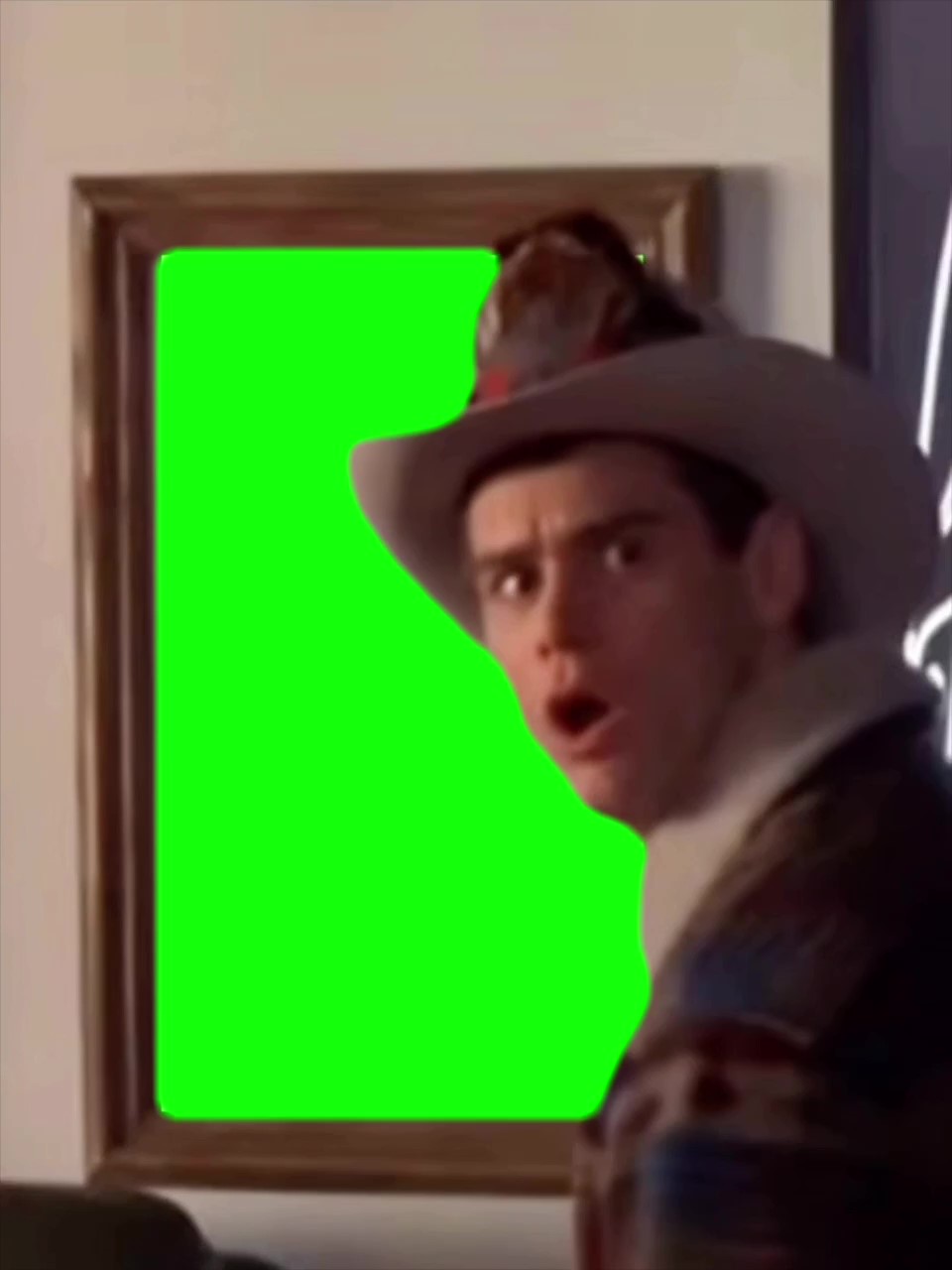 No way picture frame green screen