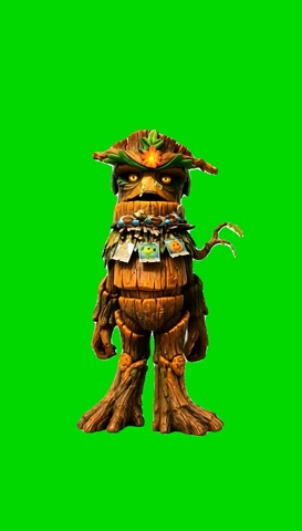 Oak Tree Tiki Tiki green screen