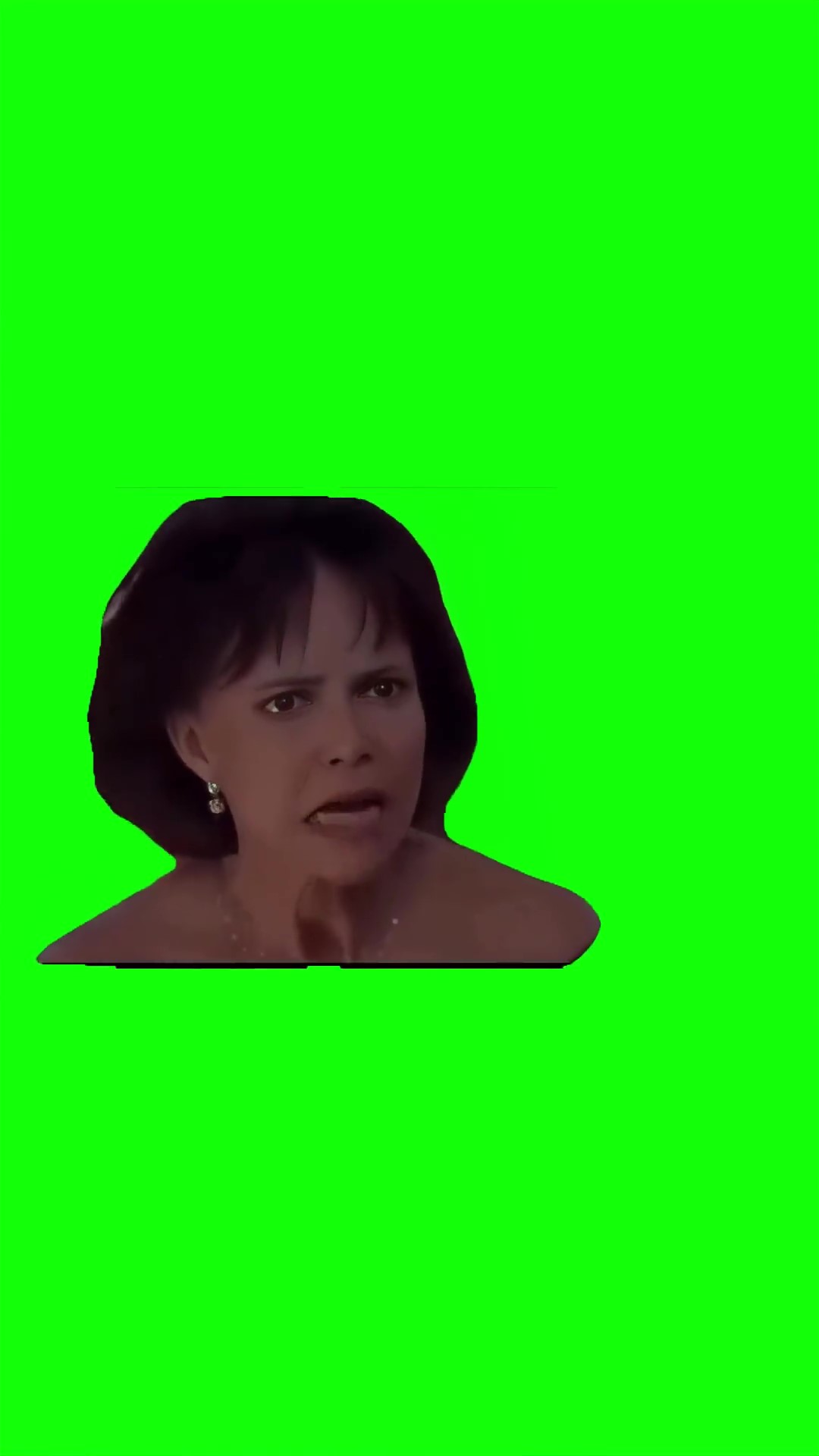 Oh my god the whole time green screen