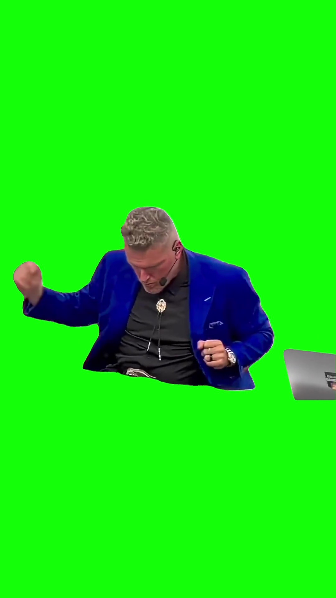 Pat McAfee & Nick Saban green screen