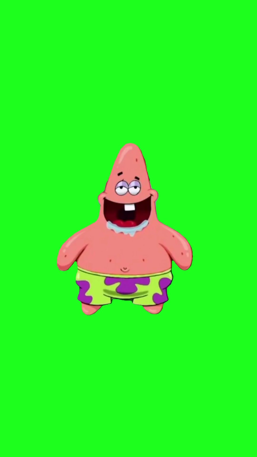 Patrick drooling green screen