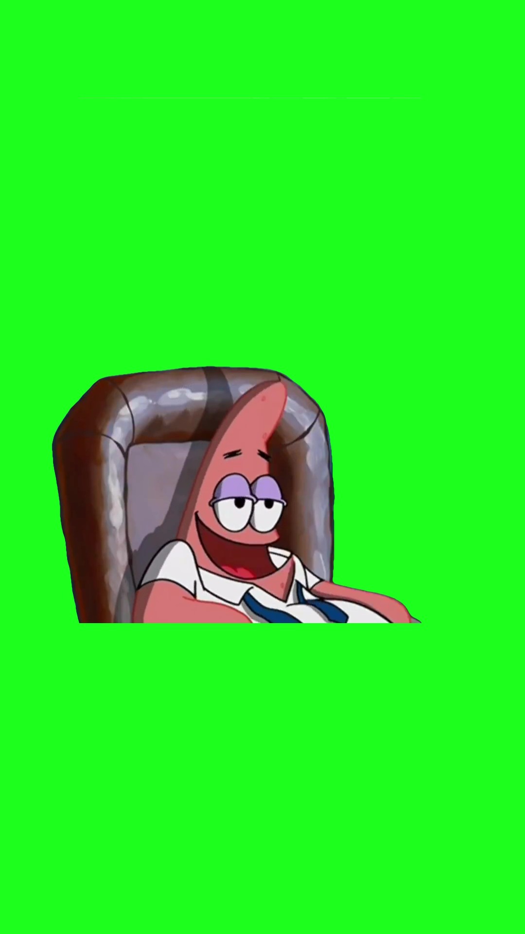 Patrick laughing green screen