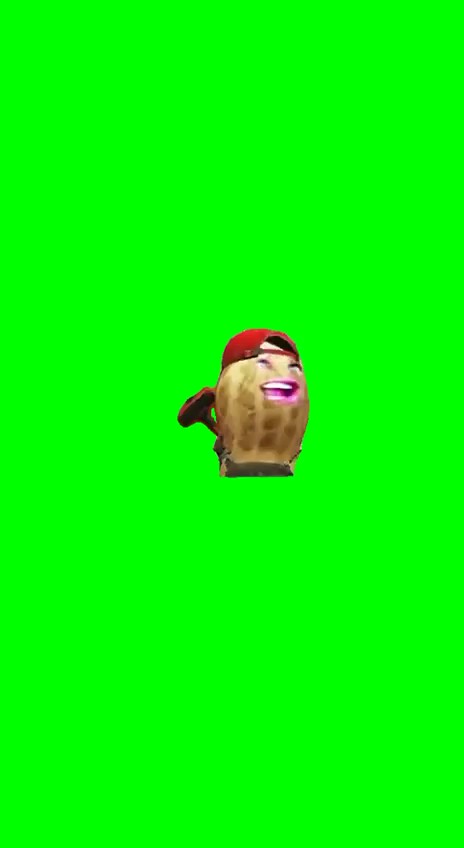Peanut rawr green screen