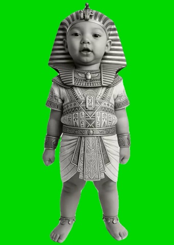 Pharaoh Tuff Baby Tiki Tiki green screen