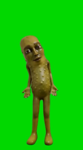 Pickle Tung Dancing To pretty Girls green screen