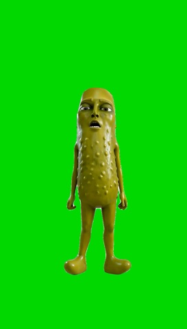Pickle Tung Tiki Tiki Dance green screen