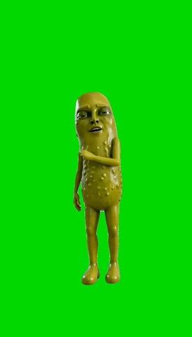 Pickle Tung Tung Chiki Sha Dance green screen