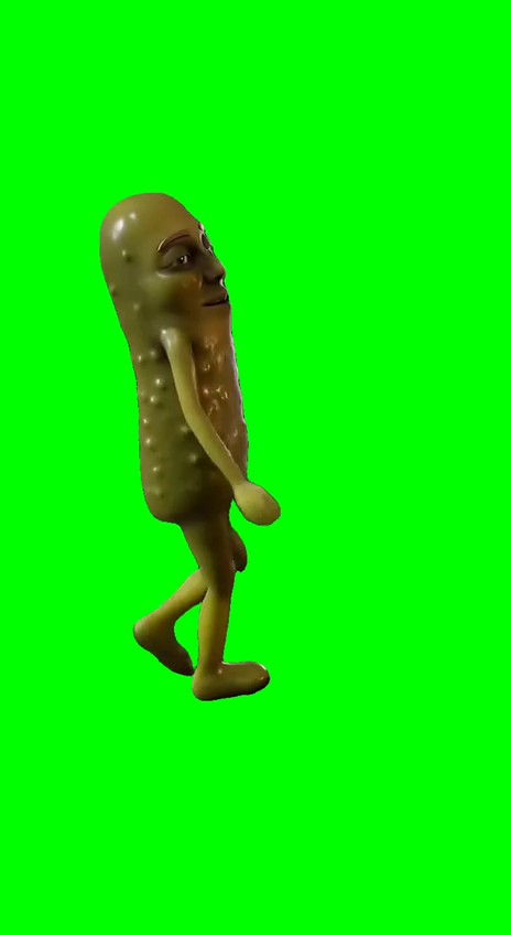 Pickle Tung Tung Go go go green screen