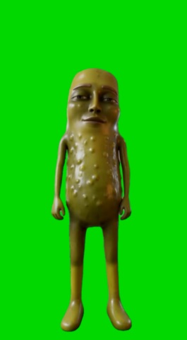 Pickle Tung Tung Gooba Dance green screen