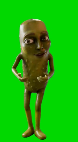 Pickle With A Dab Of Ranch green screen