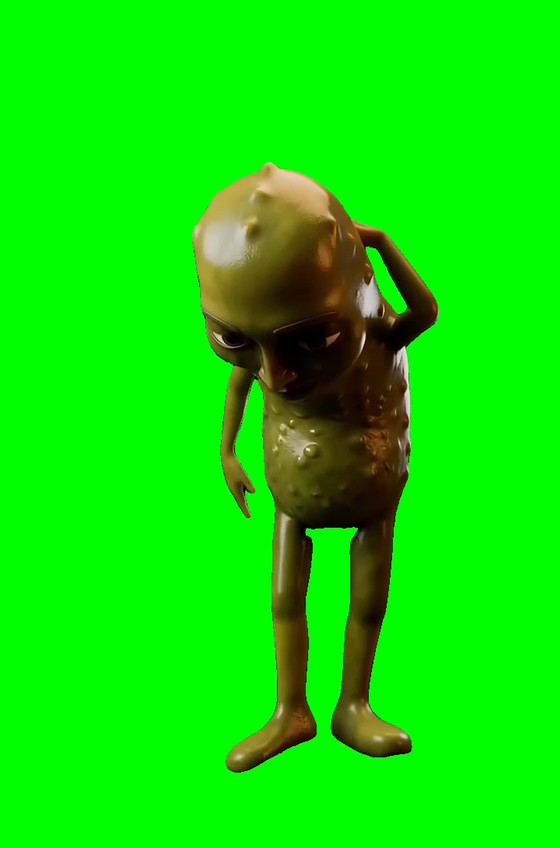 Pickle tribal dance green screen