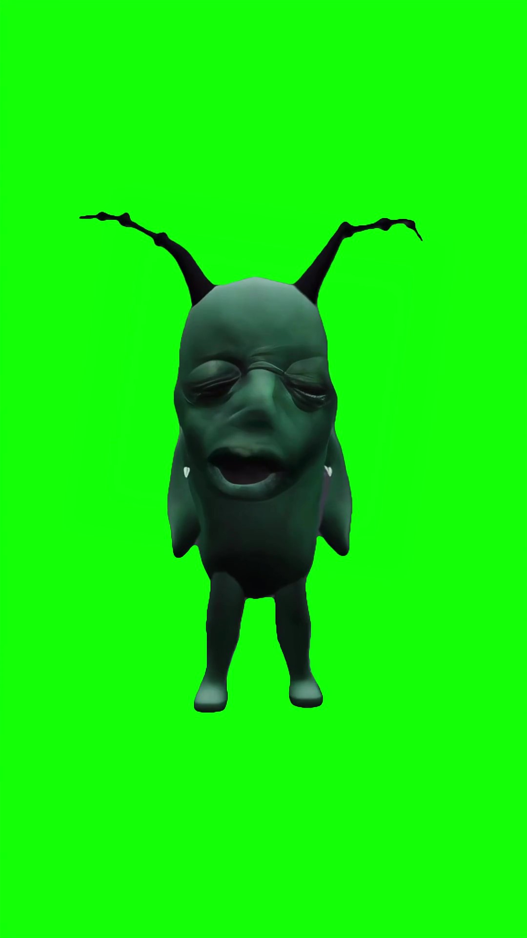 Plankton dont hide green screen